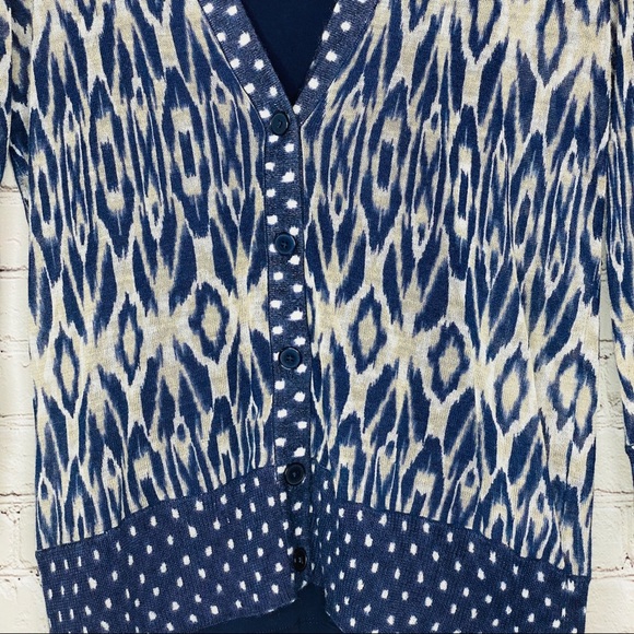 The Loft Navy Cardigan with Gap Tank Top Small - Picture 2 of 6